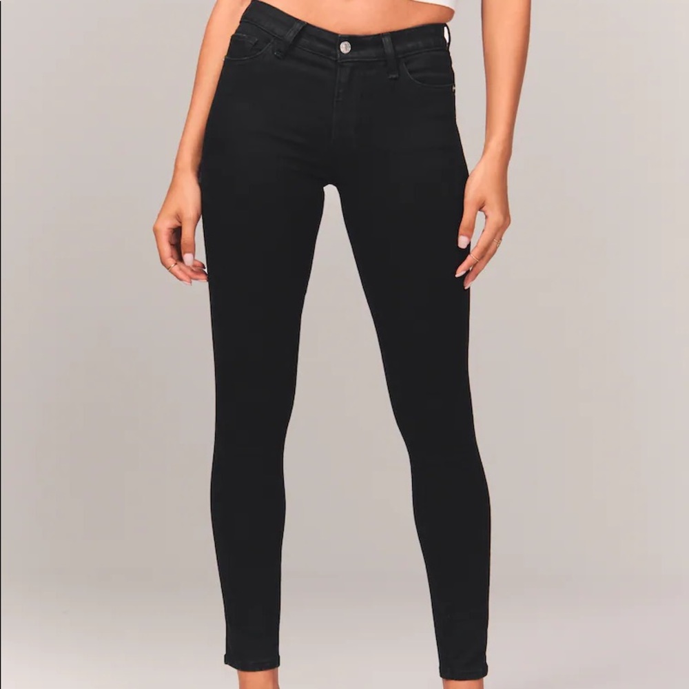 mid rise super skinny jeans